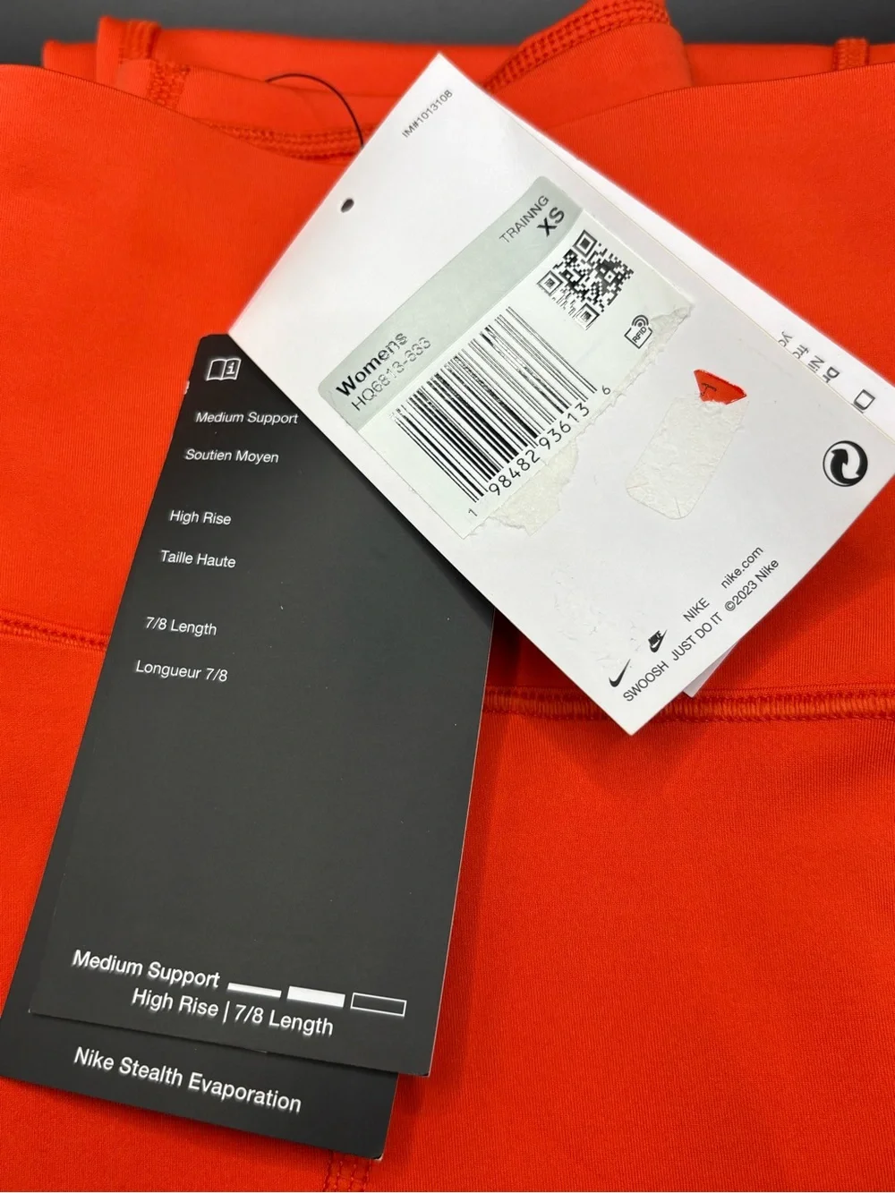 NWT Size XS Nike Universa High-Rise 7/8 Length Leggings Light Crimson